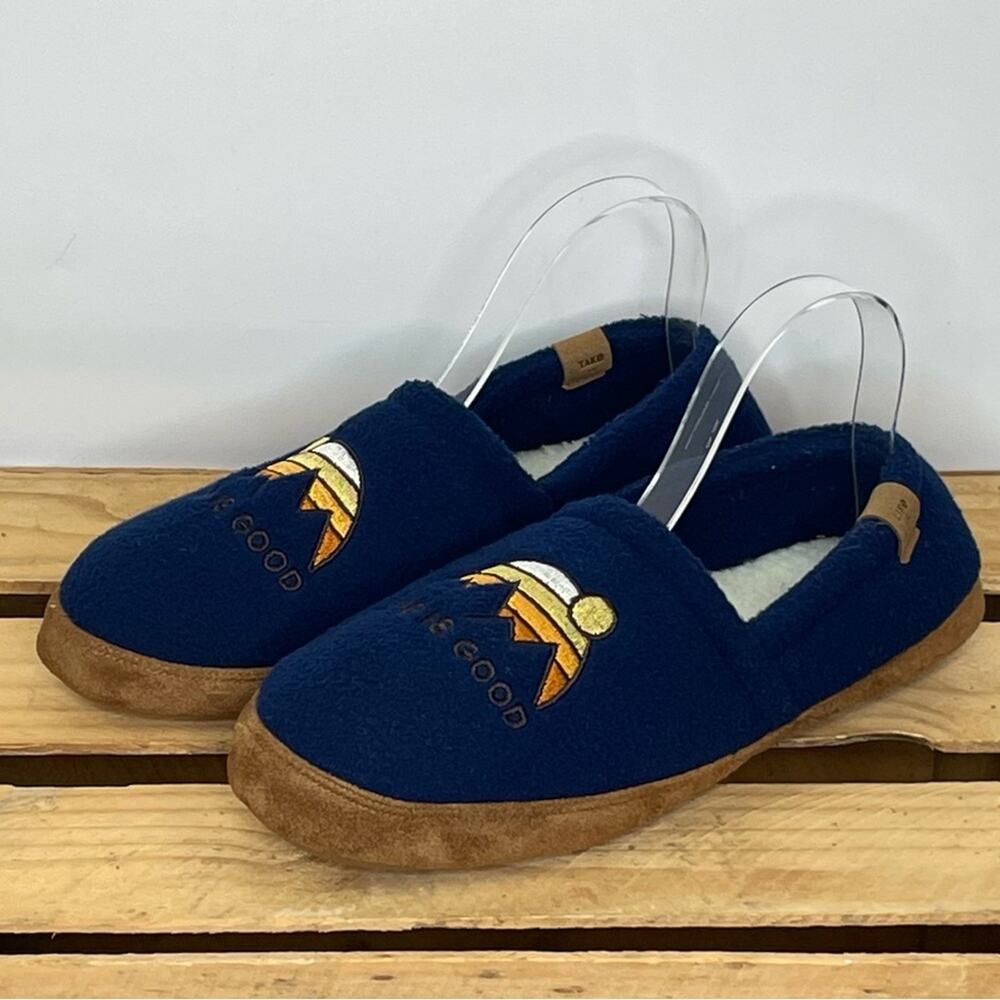 Life is Good men's blue slippers size 9